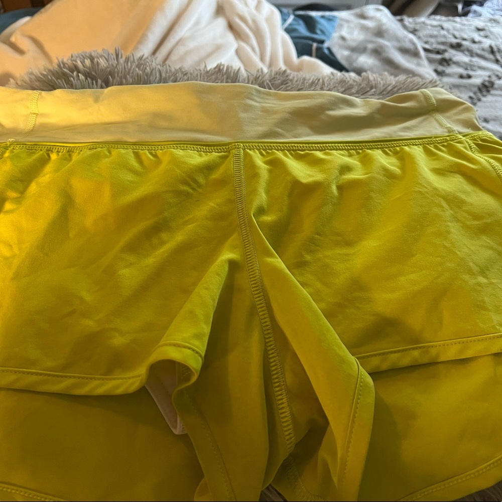 Lululemon speed up 2.5 shorts.